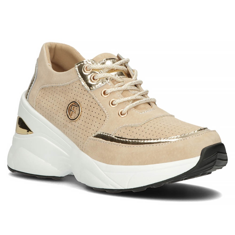 Lederturnschuhe Filippo DP3655 / 22 Beige sein 1