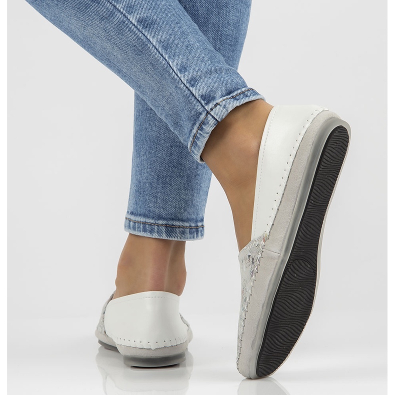 Lederschuhe Filippo DP031 / 22 Wh Bl weiß blau 2