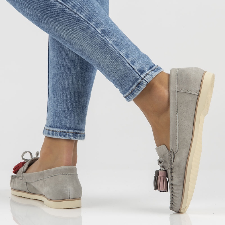 Lederhalbschuhe Filippo DP3512 / 22 Gr grau 1