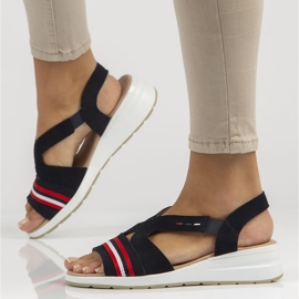 Ledersandalen Filippo DS3500 / 22 Nv marineblau navy blau 1