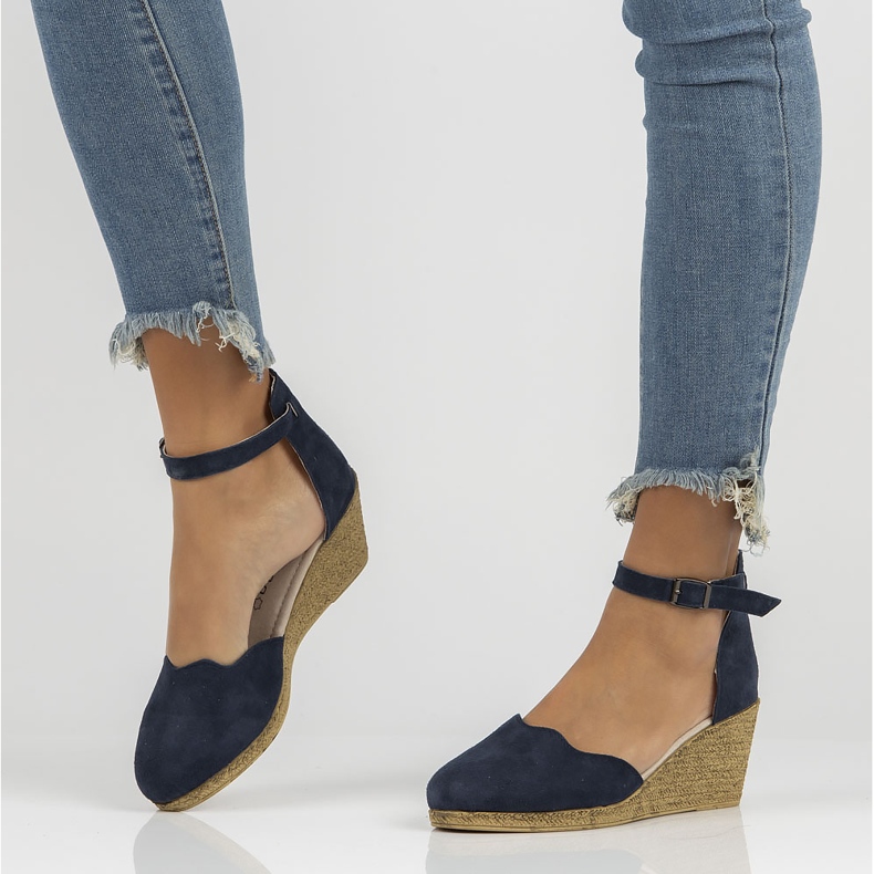 Ledersandalen Filippo DS1394 / 22 Nv marineblau 2