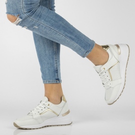 Lederturnschuhe Filippo DP2003 / 22 Wh weiß 1