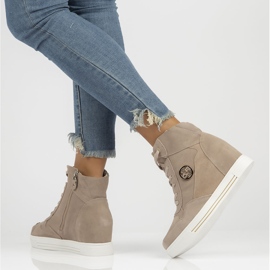 Lederturnschuhe Filippo DBT3552 / 22 Beige sein 7