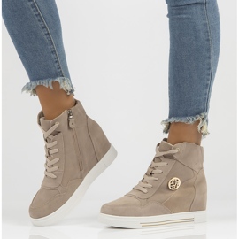 Lederturnschuhe Filippo DBT3552 / 22 Beige sein 5