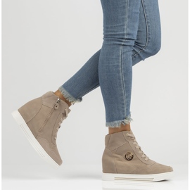 Lederturnschuhe Filippo DBT3552 / 22 Beige sein 6