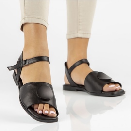 Ledersandalen Filippo DS3900 / 22 Bk schwarz 1