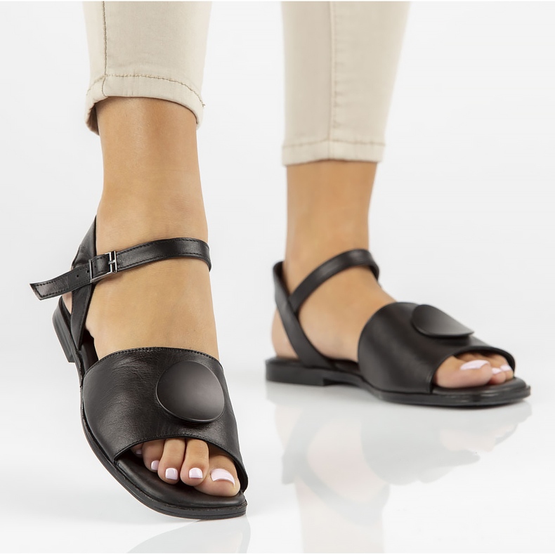 Ledersandalen Filippo DS3900 / 22 Bk schwarz 1