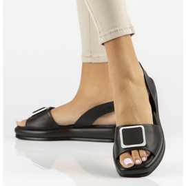 Ledersandalen Filippo DS3902 / 22 Bk schwarz 1