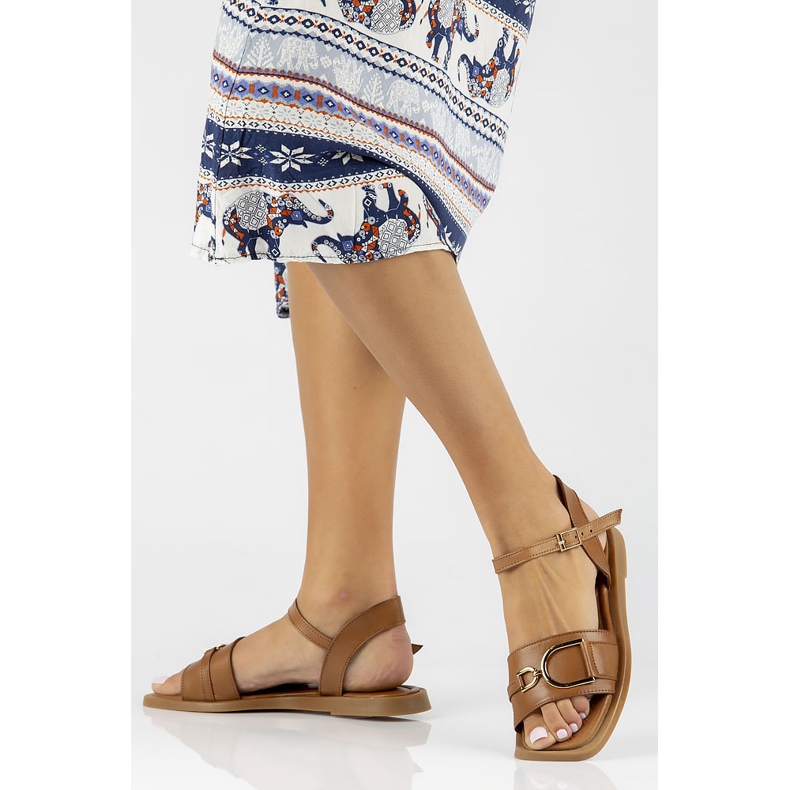 Ledersandalen Filippo DS3901 / 22 Br braun 2