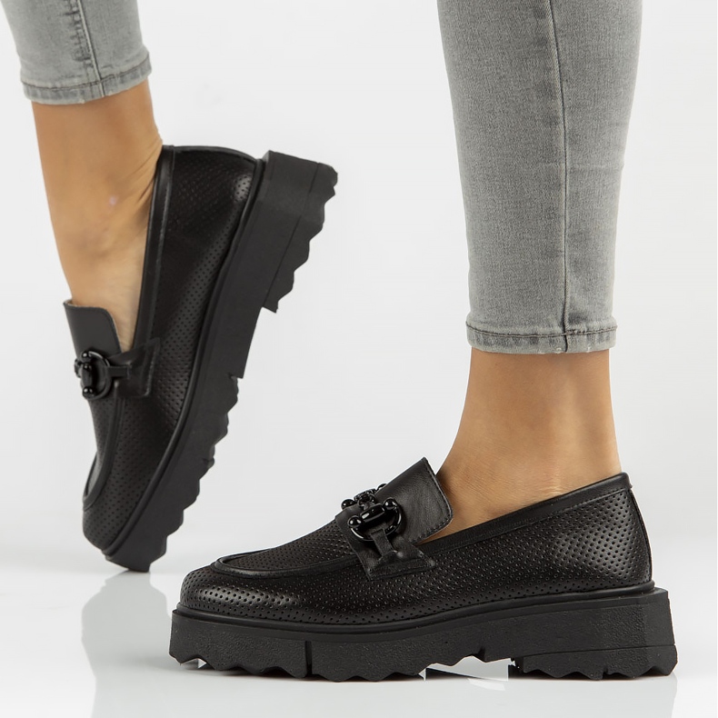 Lederschuhe Filippo DP3910 / 22 Bk schwarz 1