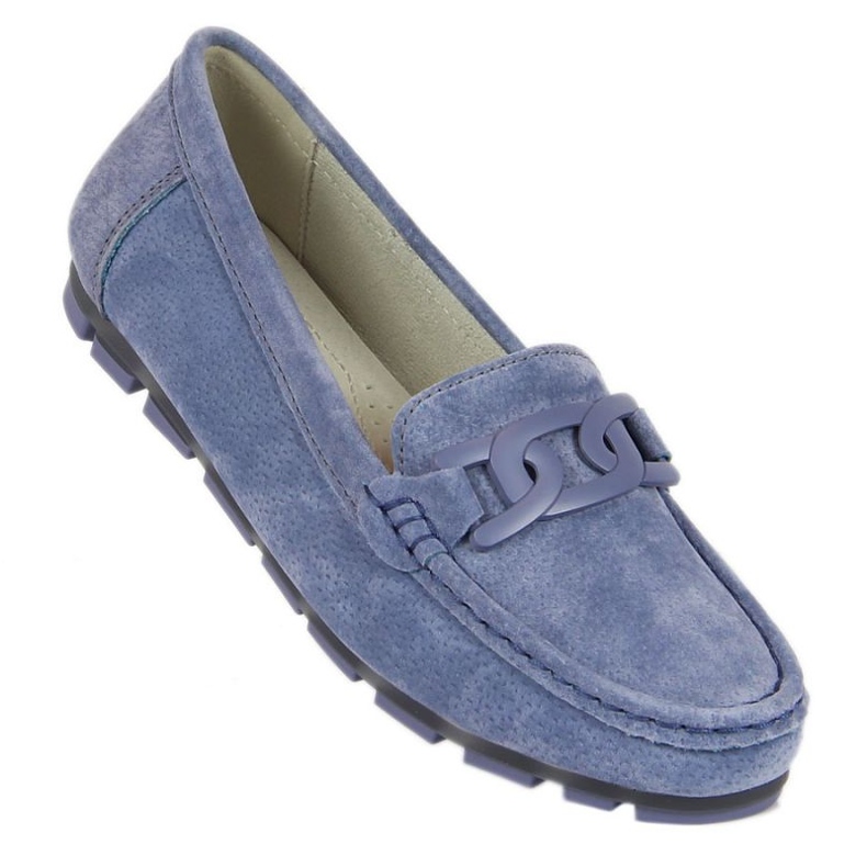 Damenschuhe aus blauem Leder Filippo 1