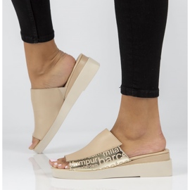 Lederhausschuhe Filippo DK3921 / 22 Beige sein 1