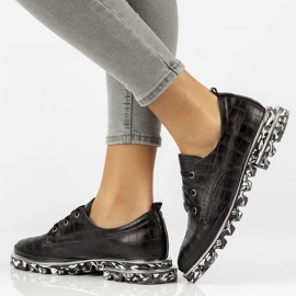 Lederschuhe Filippo DP3918 / 2022 Bk schwarz 1