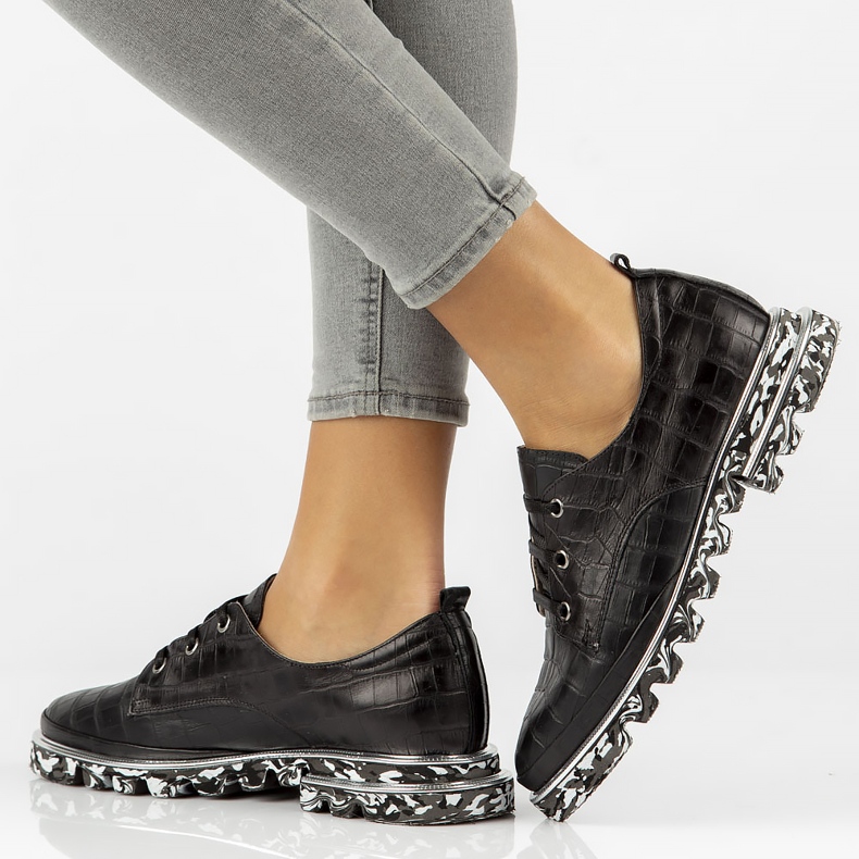 Lederschuhe Filippo DP3918 / 2022 Bk schwarz 1