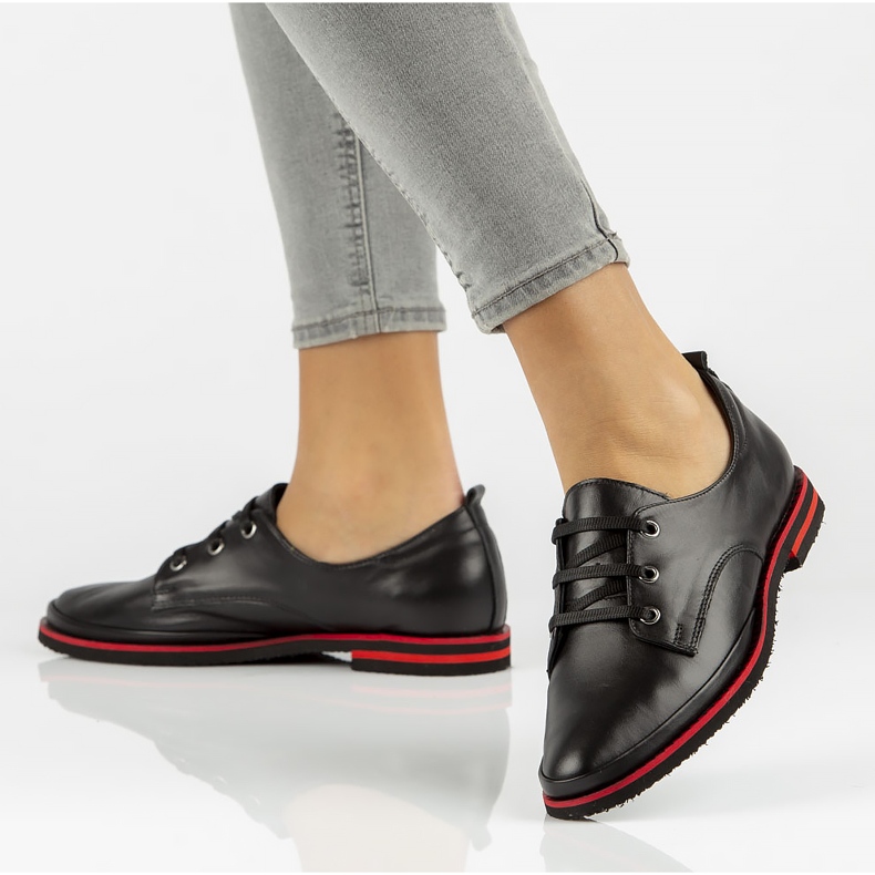 Lederschuhe Filippo DP3917 / 2022 Bk schwarz 1