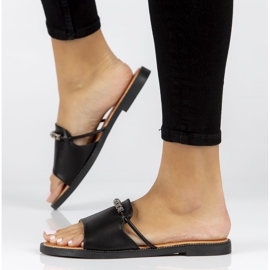 Filippo DK3670 / 22 Bk schwarze Hausschuhe 1