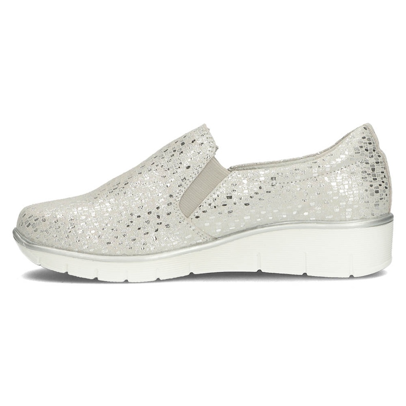 Lederschuhe Filippo DP1325 / 22 Si Silber 1