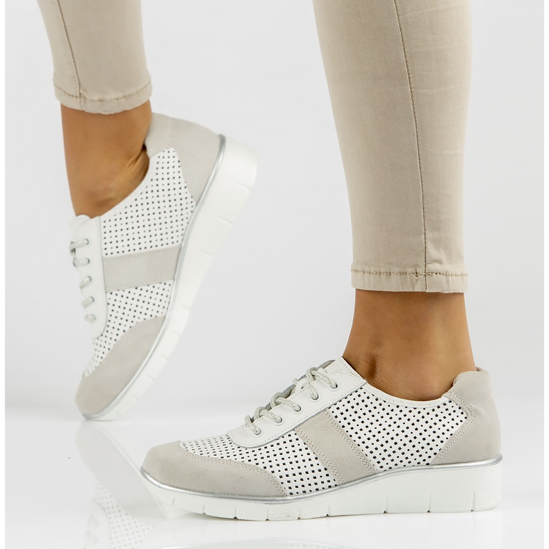 Lederschuhe Filippo DP028 / 22 Wh weiß 1