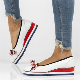 Ballerinas aus Leder Filippo DP2159 / 22 Wh weiß 1