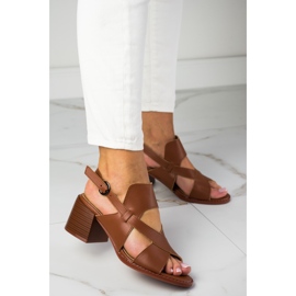 Sandaletten aus Leder LA.FI braun 1