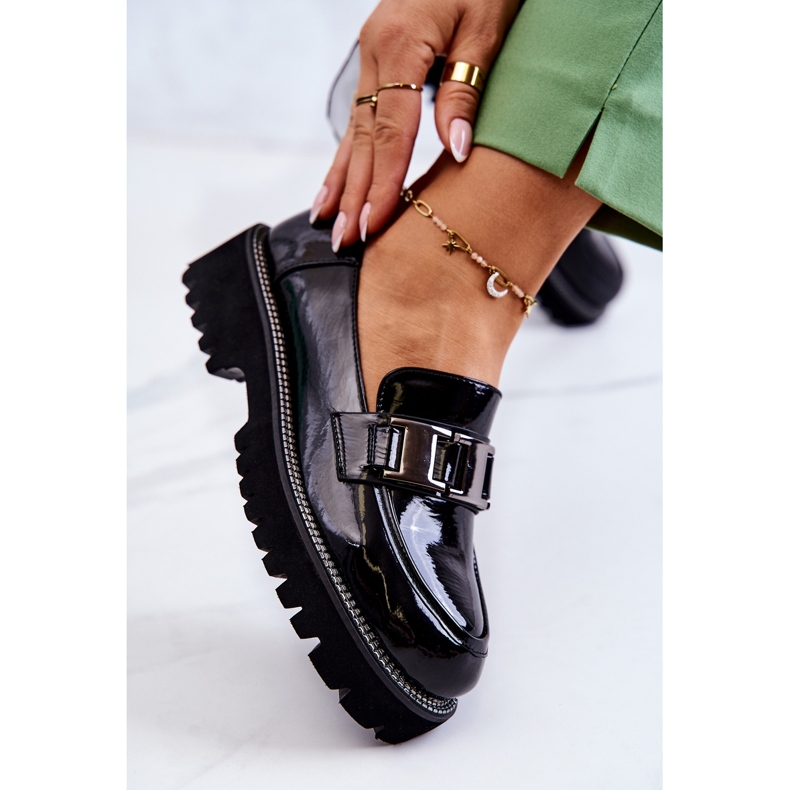 S.Barski Lackierte Lederschuhe in Schwarz Corine 1