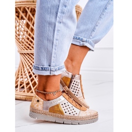 Damen Lederschuhe Maciejka Gelb 03339-44 1