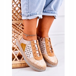 Damen Lederschuhe Maciejka Gelb 03339-44 3