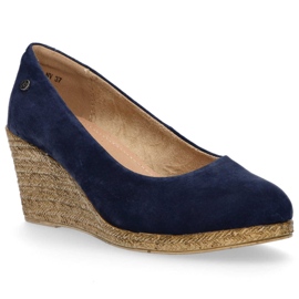 Lederschuhe Filippo DP1328 / 20 Nv marineblau gelb 1