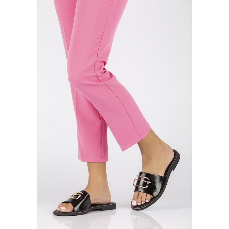 Filippo DK3701 / 22 Bk schwarze Hausschuhe 1