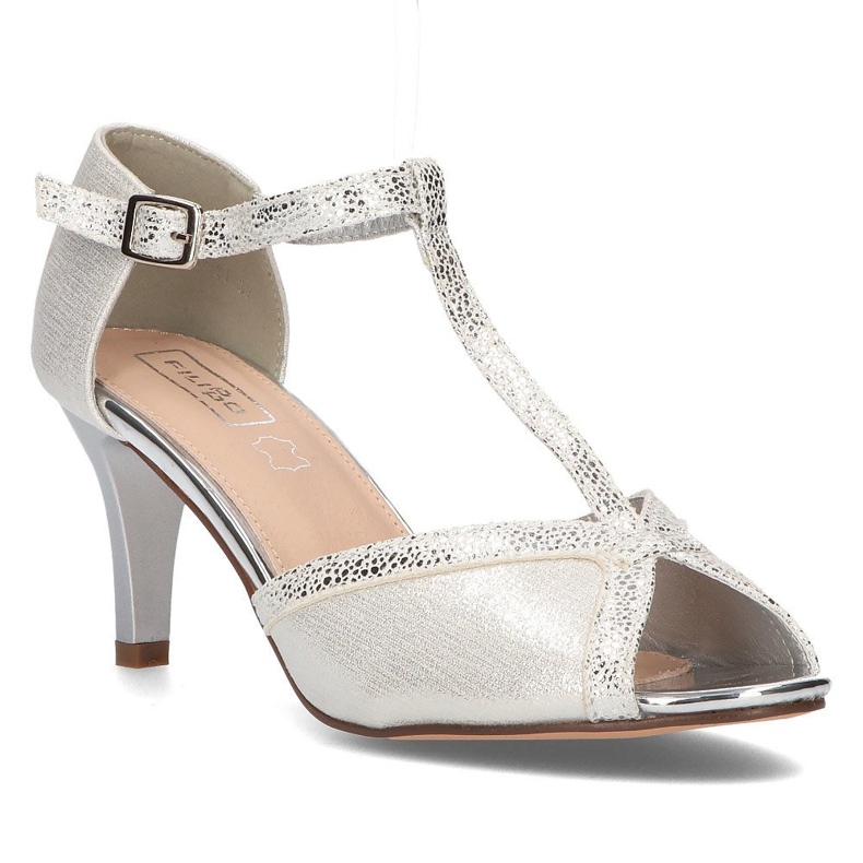 Filippo DS1360 / 22 Si silberne Sandalen 2