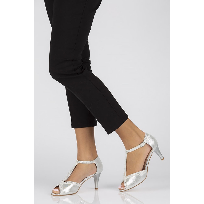 Filippo DS1360 / 22 Si silberne Sandalen silber- 1