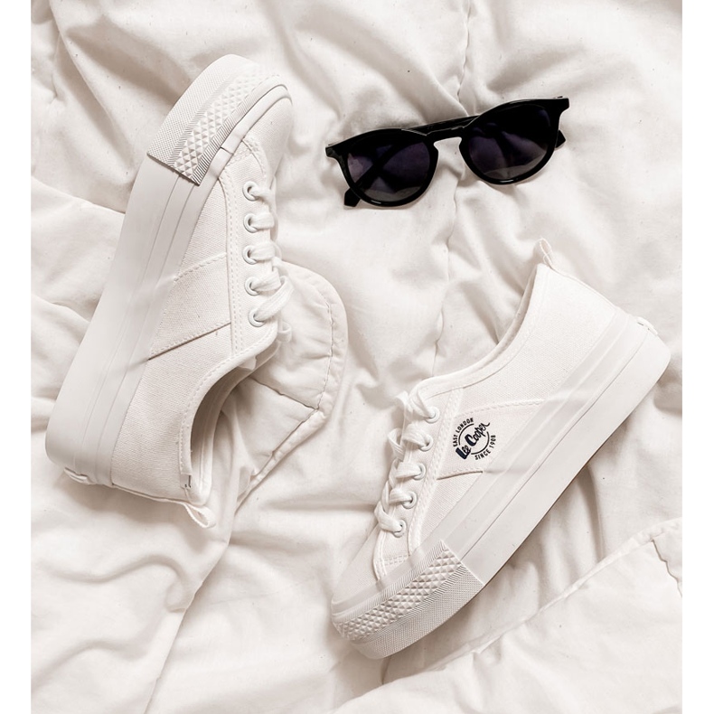 Turnschuhe auf Lee Cooper LCW-22-31-0837L Weiße Plattform 1