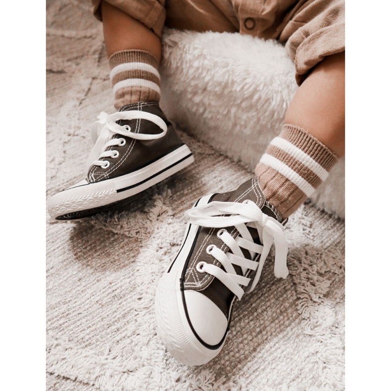 High Sneakers für Kinder Khaki Filemon grün 1