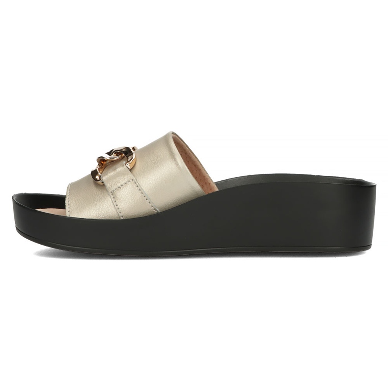 Lederpantoffeln Filippo DK3590 / 22 Gehen Sie golden 4