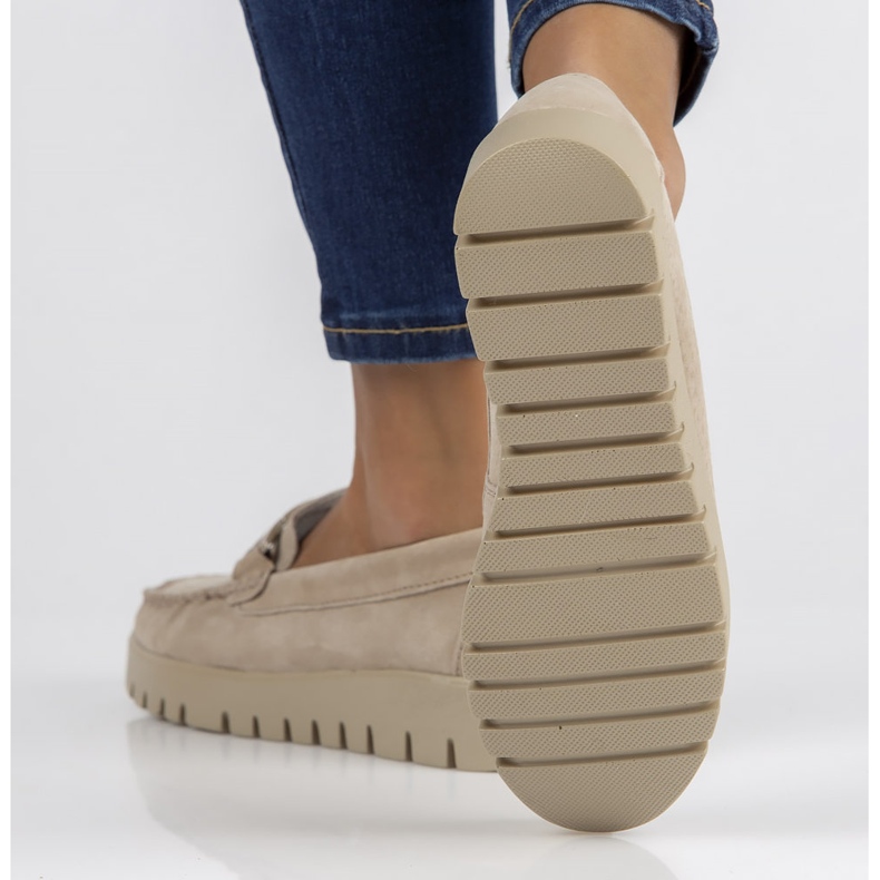 Leder-Slipper Filippo DP3334 / 22 Beige sein 2