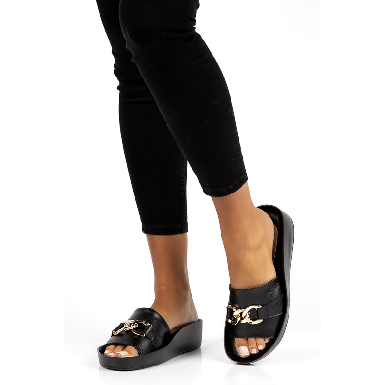 Lederhausschuhe Filippo DK3590 / 22 Bk schwarz 1