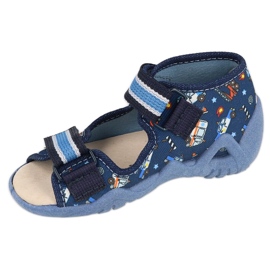 Befado gelbe Kinderschuhe 350P028 blau 1