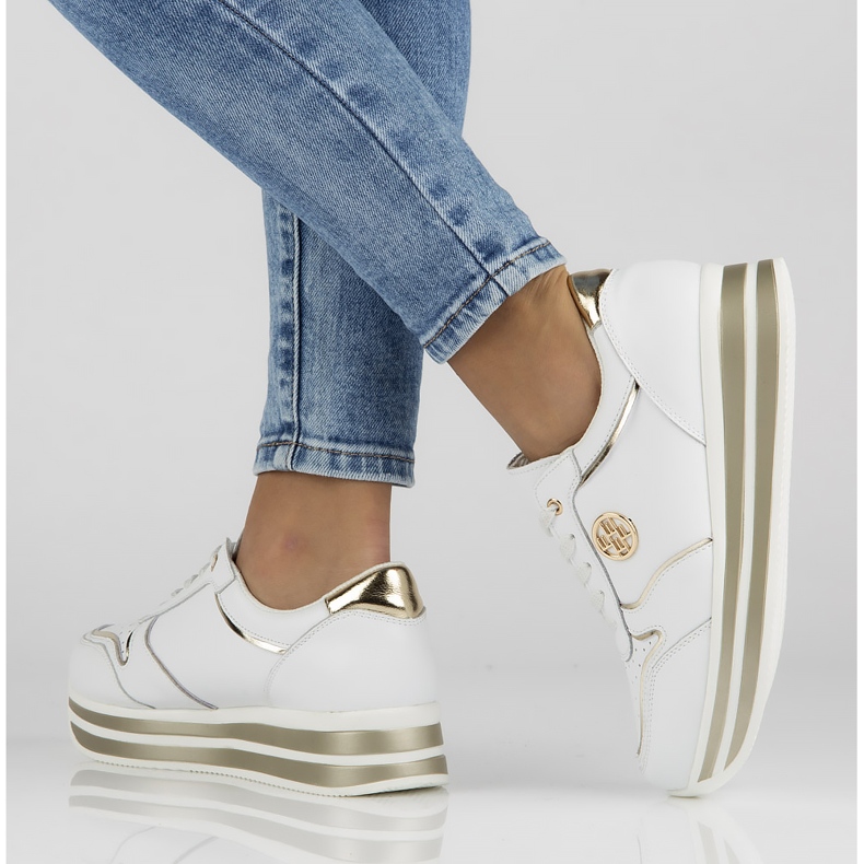 Ledersneaker Filippo DP3682 / 22 Wh weiß 2