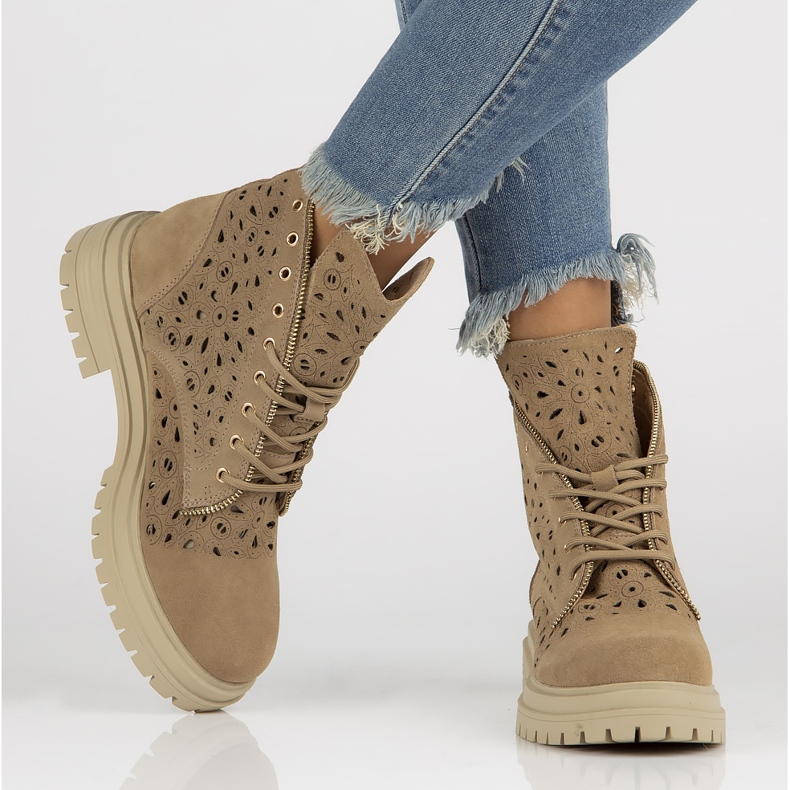 Lederstiefel Filippo DBT3717 / 22 Beige sein 1