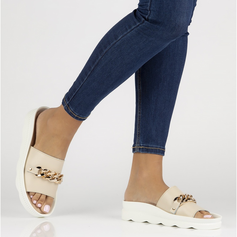 Lederhausschuhe Filippo DK3597 / 22 Beige sein 1