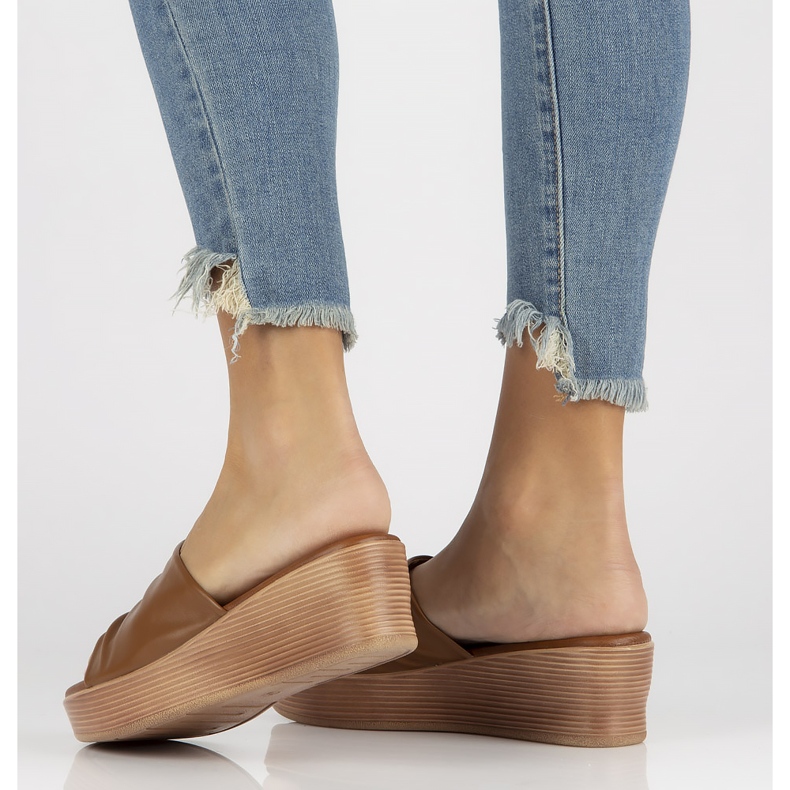 Filippo DK3608 / 22 Braune Hausschuhe 1