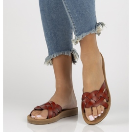 Filippo DK3610 / 22 Braune Hausschuhe 1