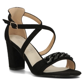 Filippo DS3665 / 22 Bk schwarze Sandalen 1