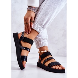 Duftende Gummisandalen mit Klettverschluss ZAXY HH285285 Schwarz 2