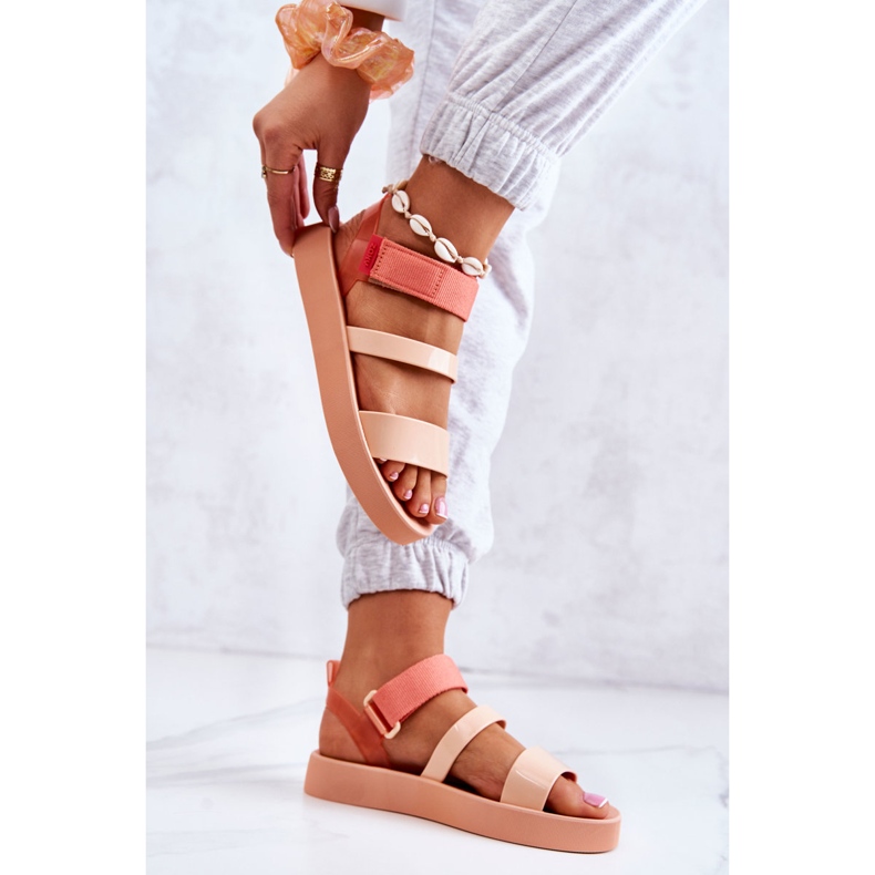 Duftende Gummisandalen mit Klettverschluss ZAXY HH285288 Orange 1