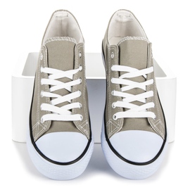 Tlck Shoes Graue Turnschuhe 1