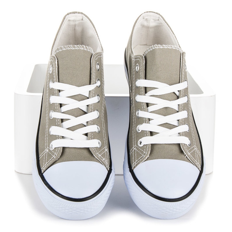 Tlck Shoes Graue Turnschuhe 1