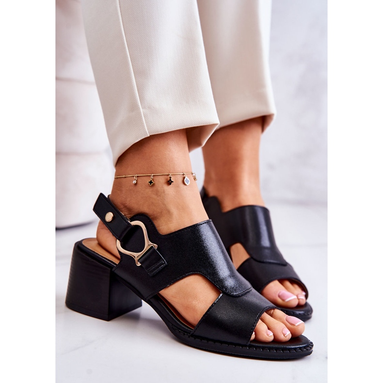 Ledersandalen mit hohem Absatz La.Fi Schwarz Leratto 1