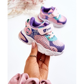 PJ2 Sportschuhe für Kinder mit Klettverschluss Rosa-Violett Lillo 1