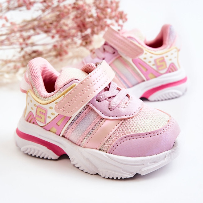 PJ2 Leichte Sportschuhe für Kinder mit Klettverschluss Pink Akella rosa 2